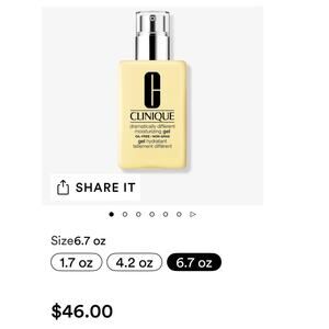 NEW Clinique Dramatically different lotion 4.7oz and other free items